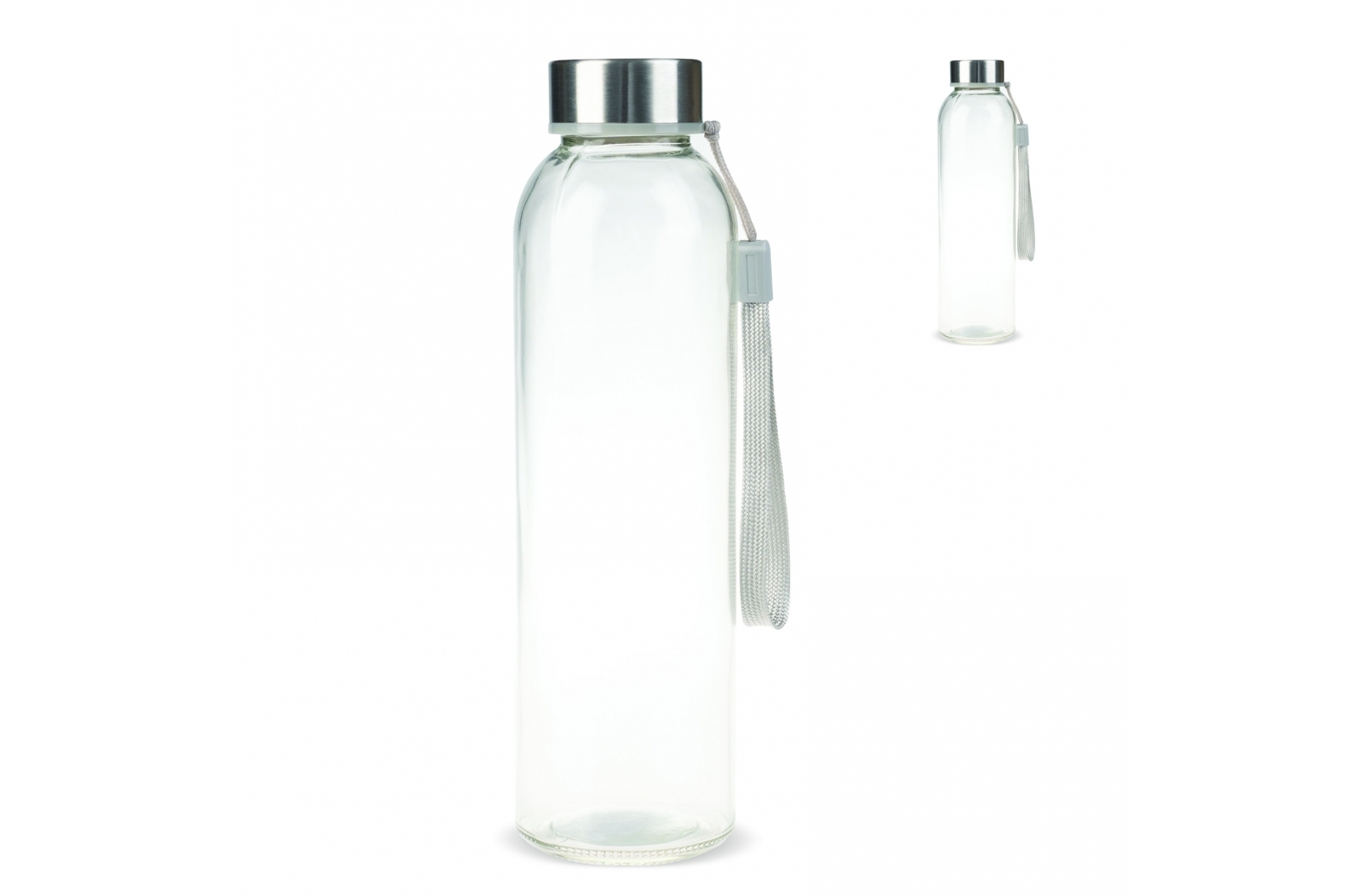 Glass Water Bottle with StrapCap - Little Faringdon - Leeds
