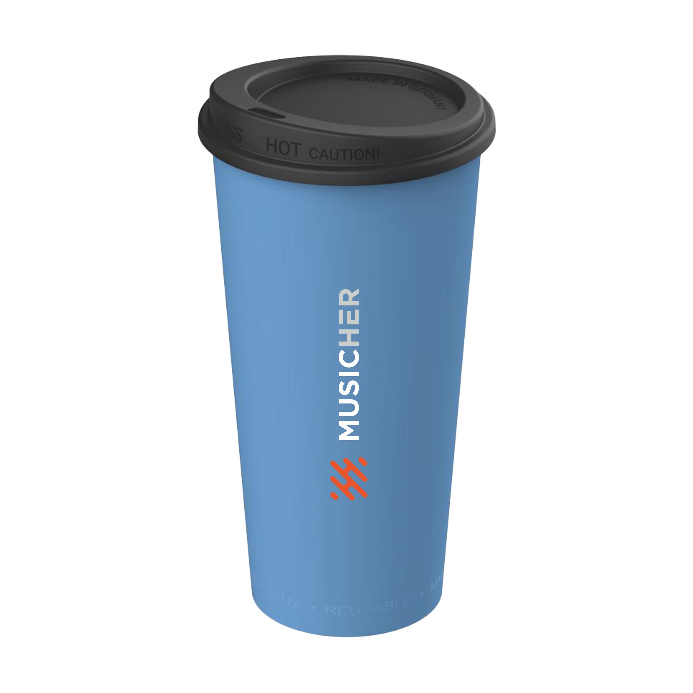 Reusable Plastic Coffee Cup with Lid - Coldred