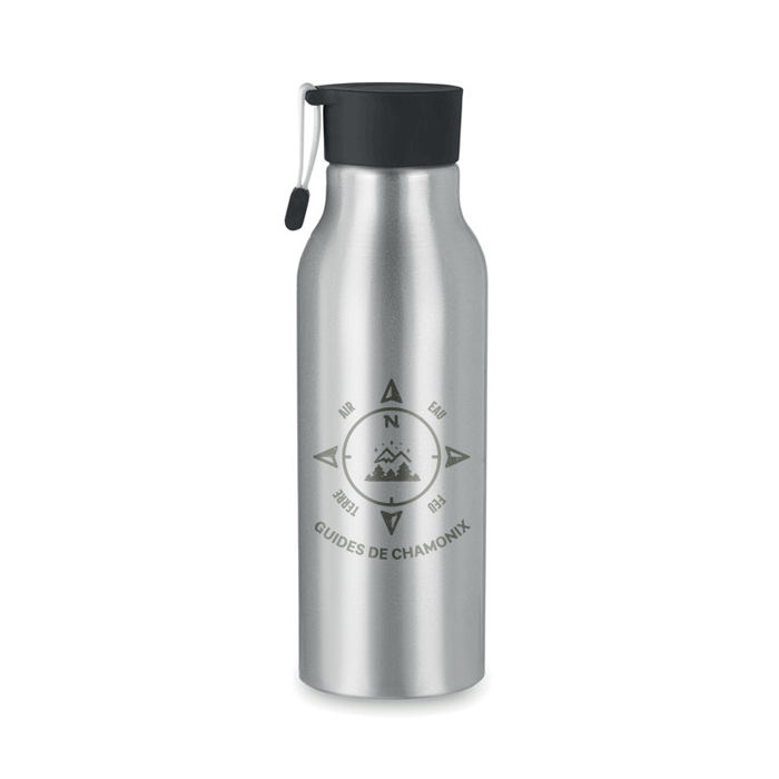 Aluminium Water Bottle with Silicone Strap 500ml - Loughborough