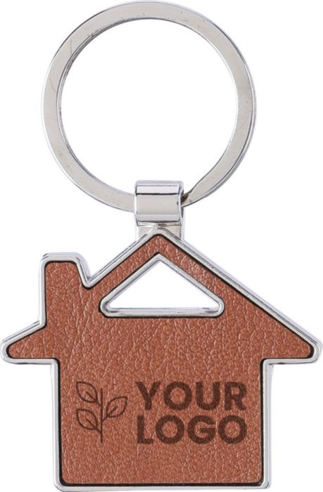 House Shape Leather Keychain - Ramsbottom