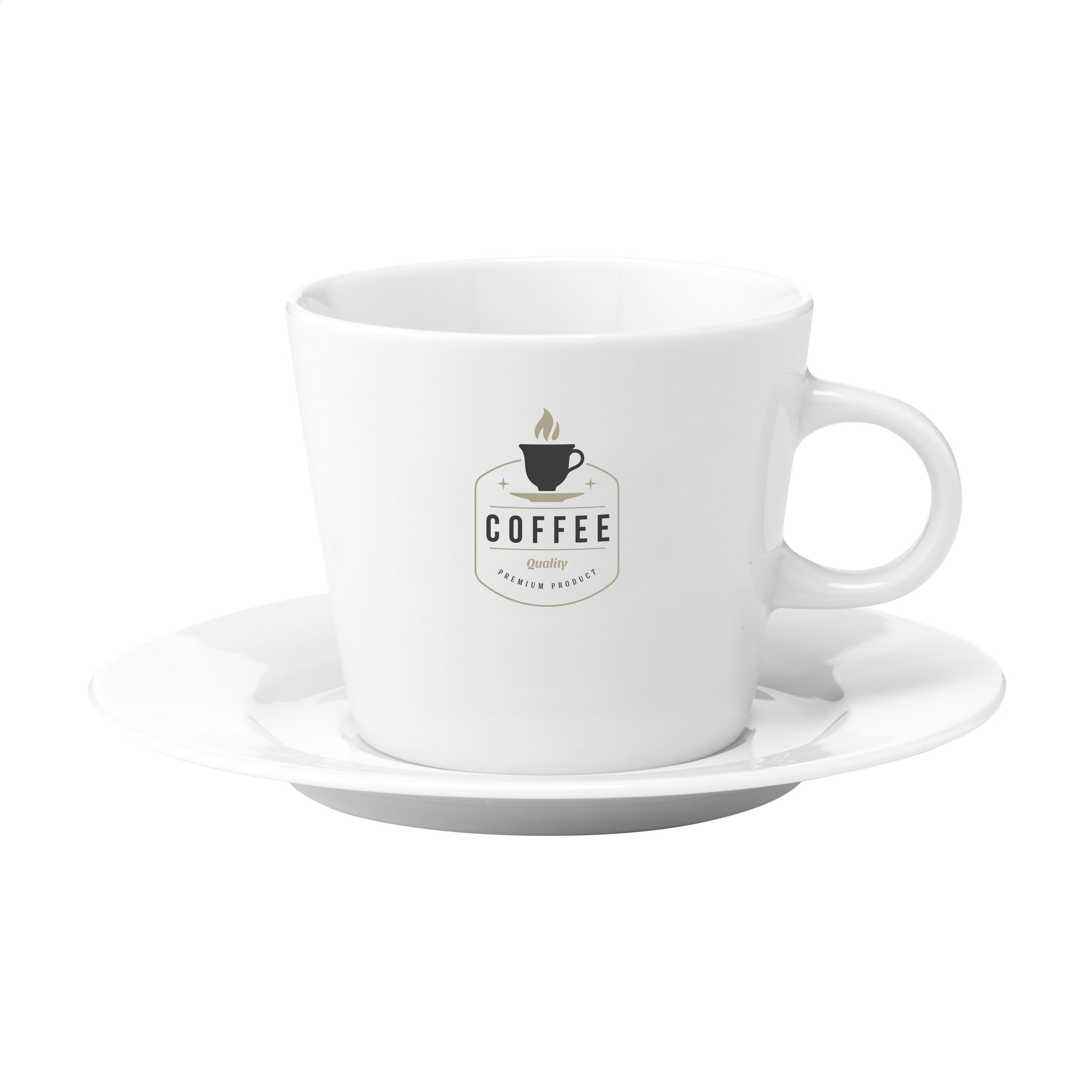 Elegant Porcelain Cup and Saucer - King's Lynn