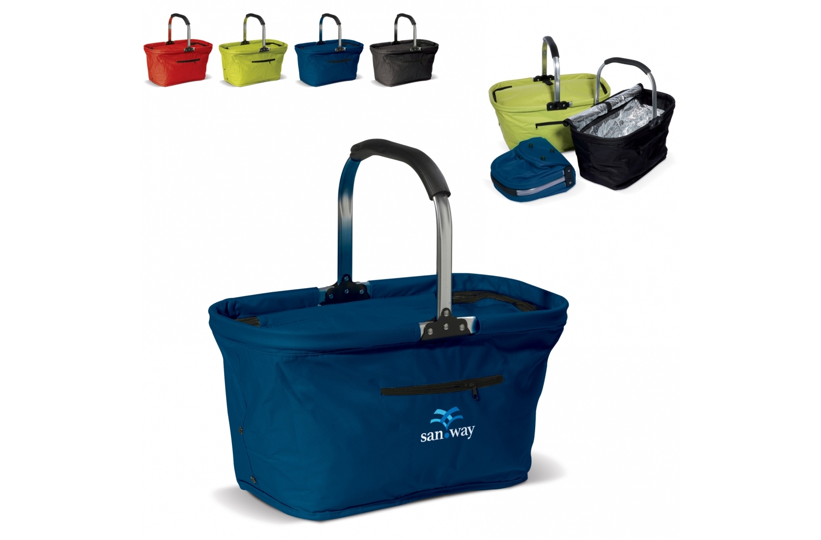 A picnic basket that can be folded and also functions as a cooling bag - Barnard Castle