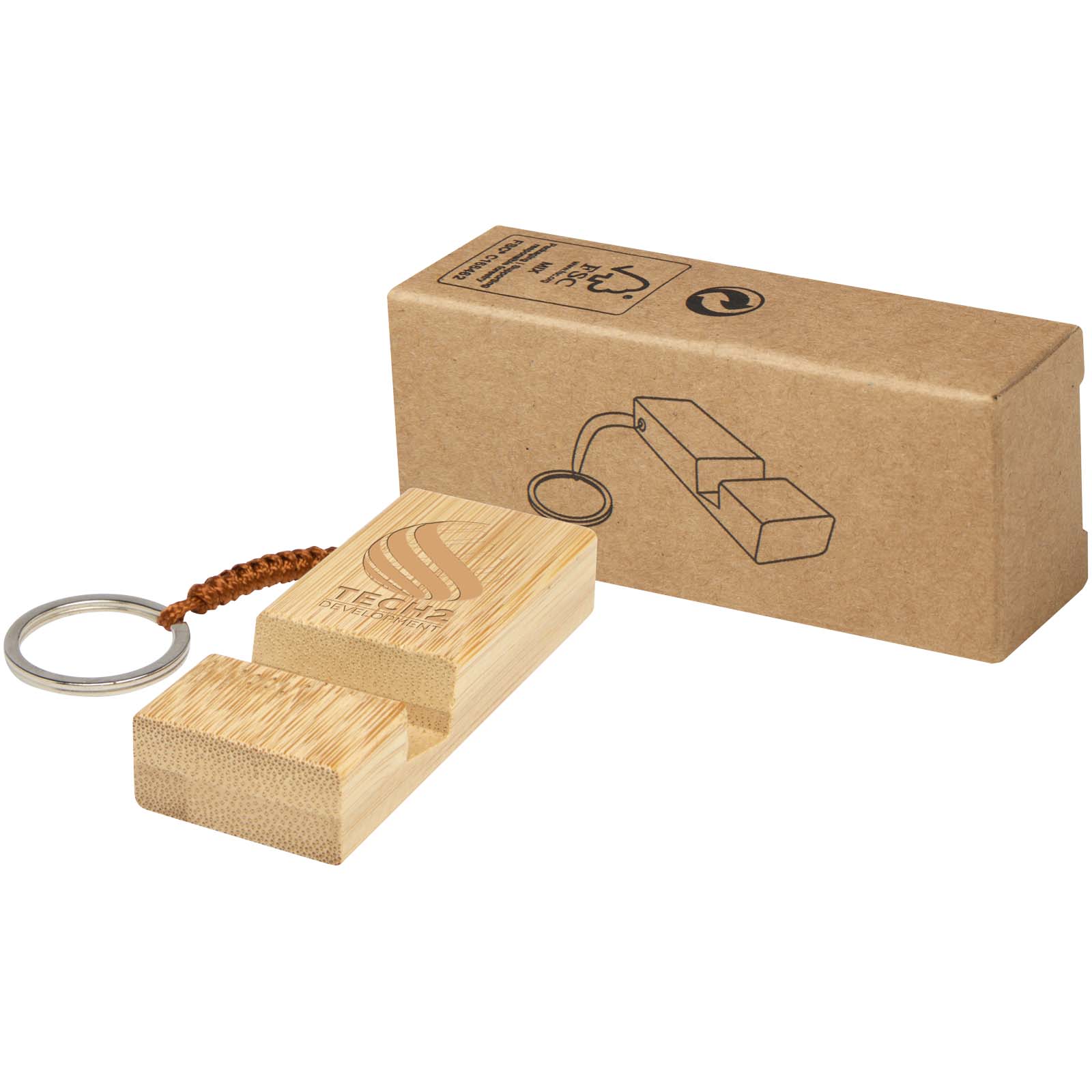 Bamboo Mobile Buddy with Keychain - Alvington