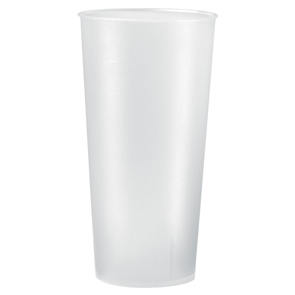 This is a transparent measuring cup from Appleby, which includes a filling level. It holds up to 0.5 liters. - Darlington