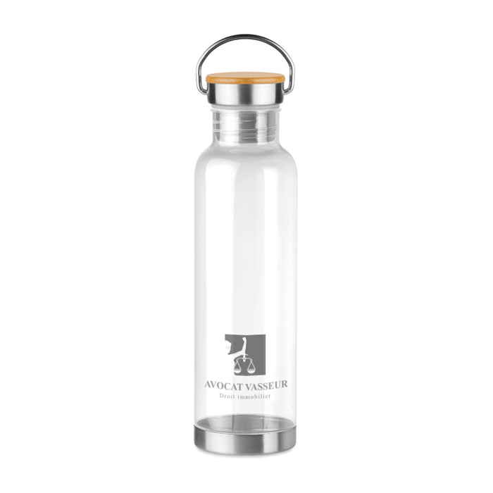 Beba botella de Tritan sin BPA con detalle de bambú - Caister-on-Sea