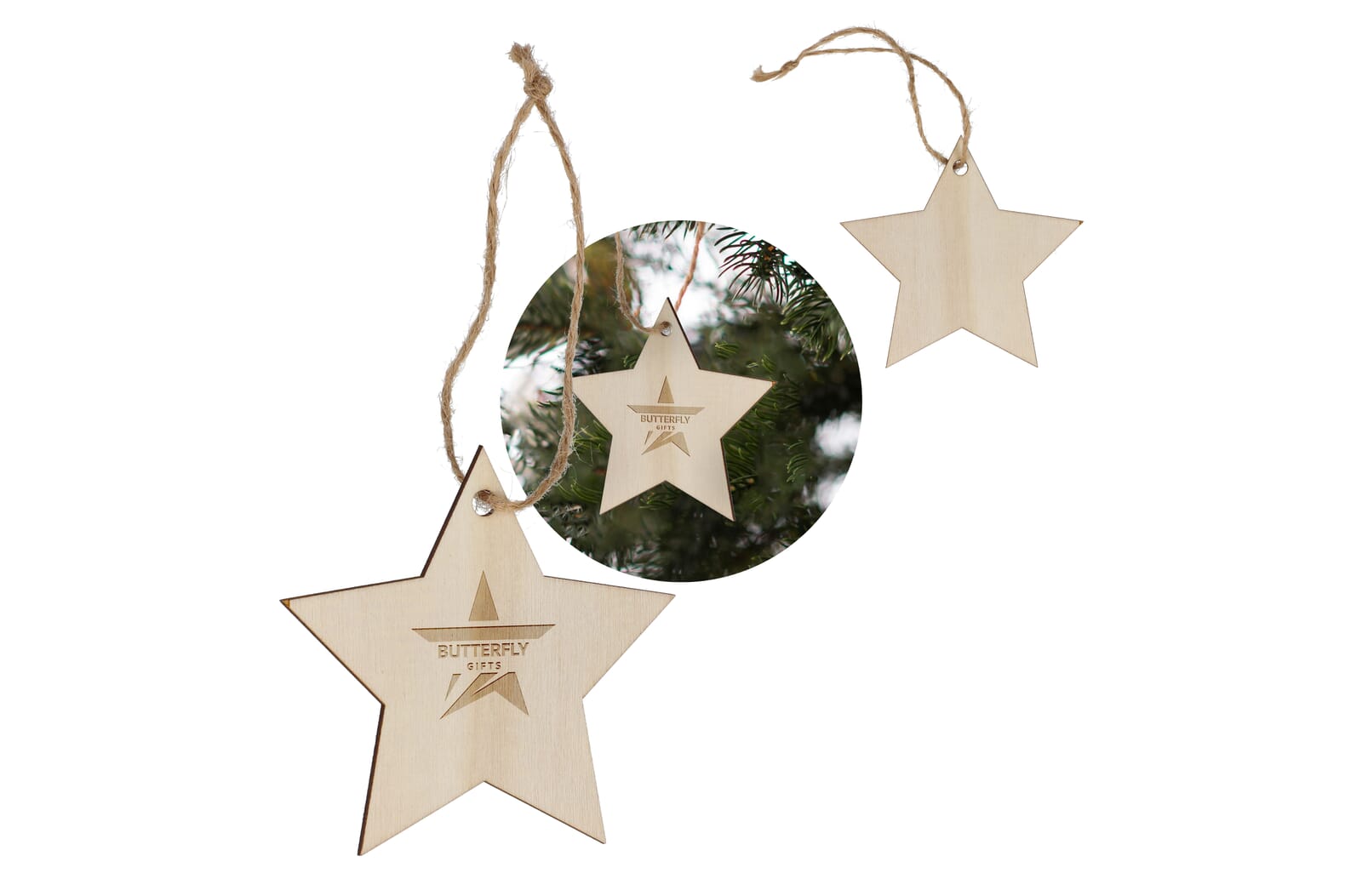 Sparkling Star Ornament - Kempsford bedrukken met logo