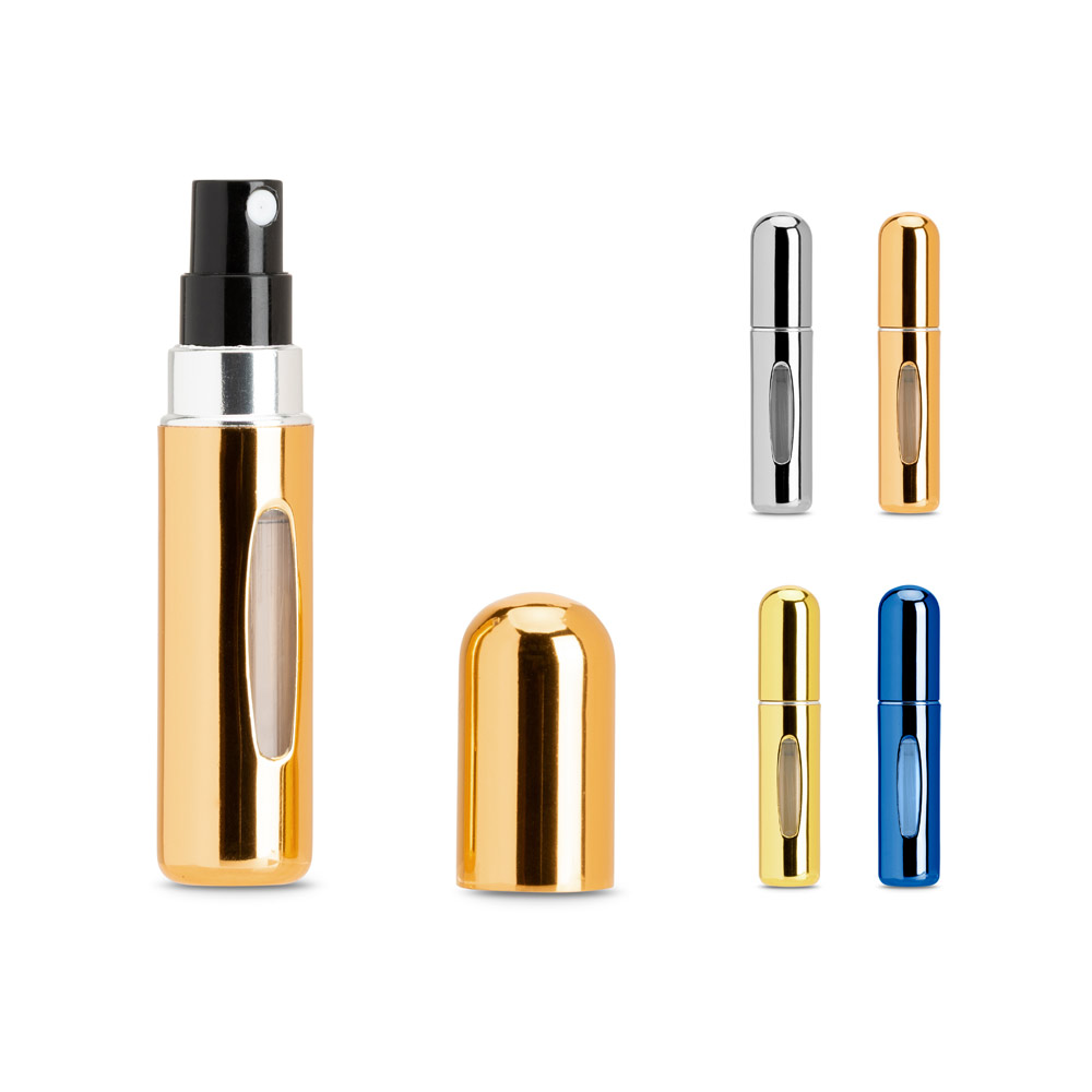 Elegant Spritz - Aluminum Refillable Perfume Atomizer - Prestwold printed with logo