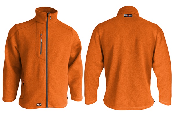 Long Zipper Fleece Jacket with Pockets - Great Bridge