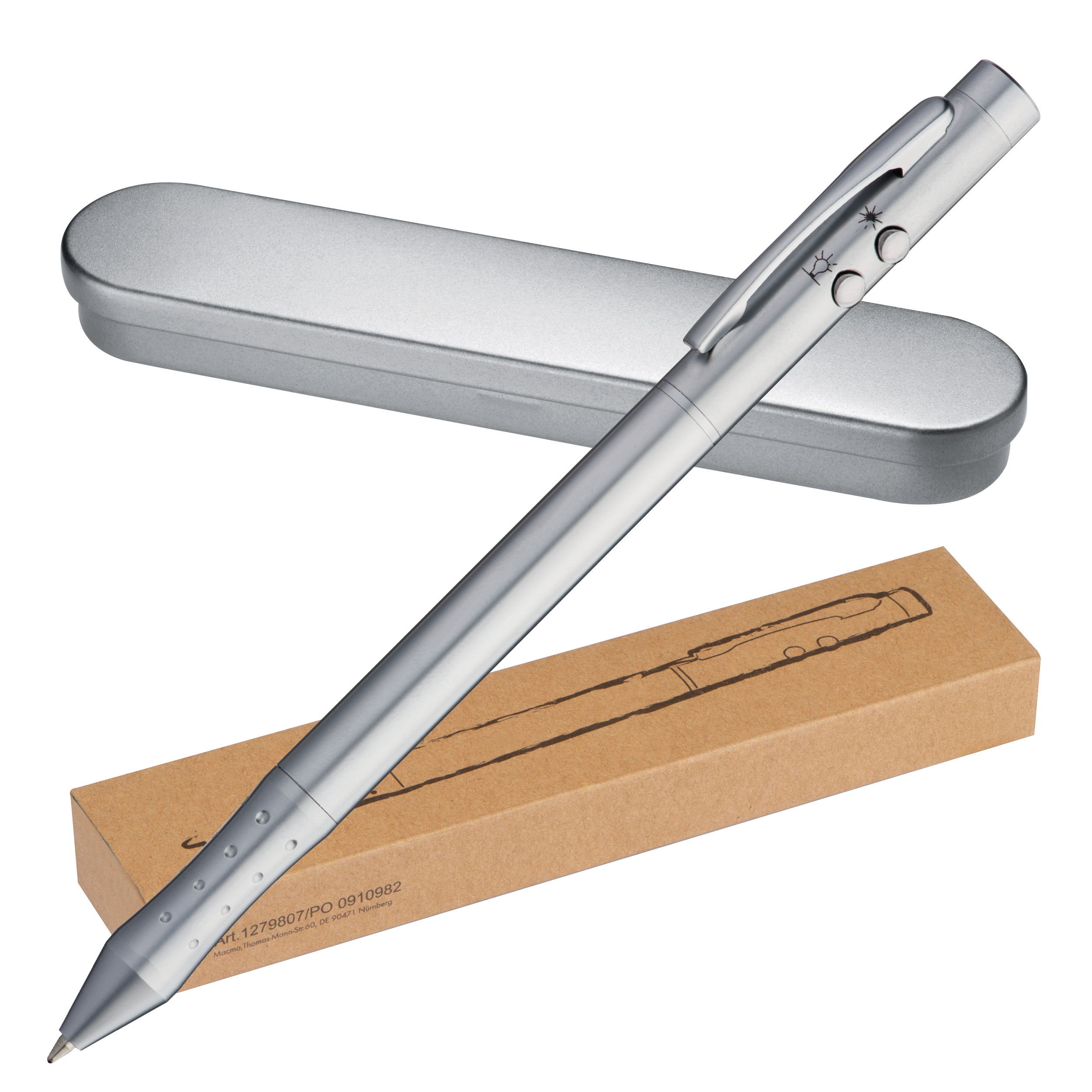 Metall-Laserpunkt-Stift Set - Wolfsberg