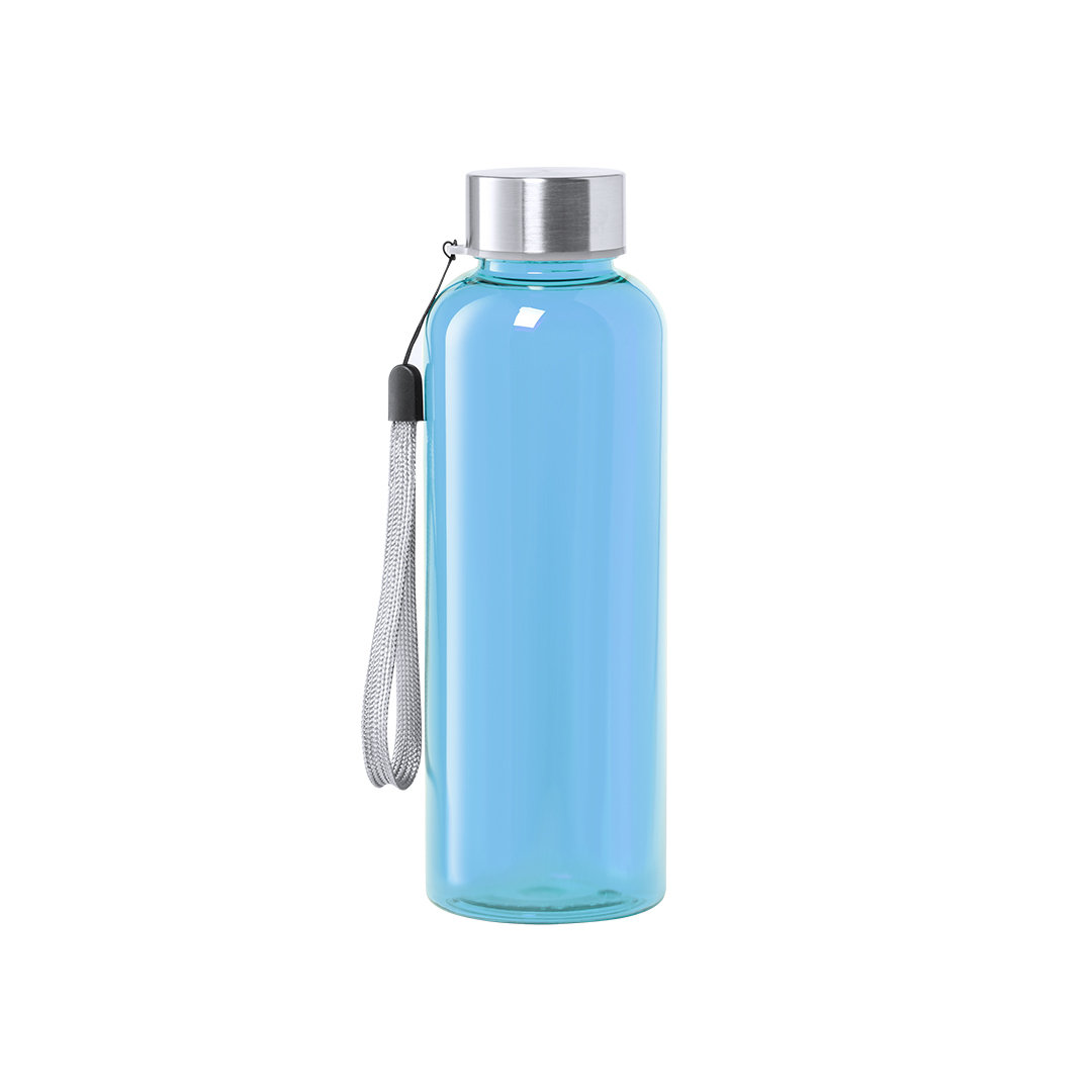 500ml BPA-Free Heat Resistant Transparent Tritan Water Bottle with Stainless Steel Cap - Thornton 