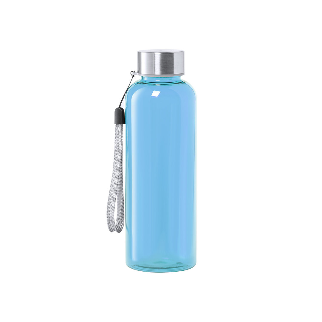 500ml BPA-Free Heat Resistant Transparent Tritan Water Bottle with Stainless Steel Cap - Thornton