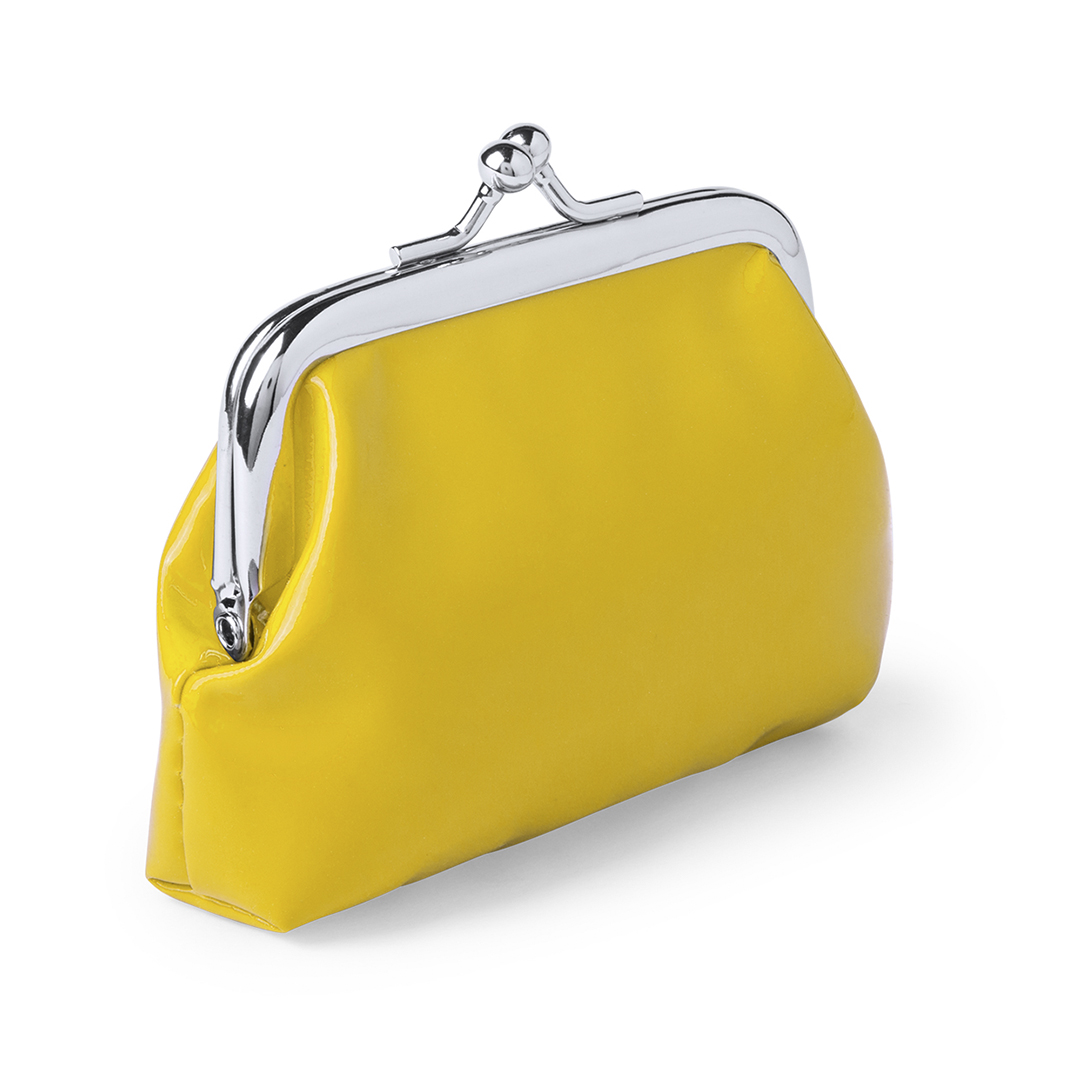 Coin purse featuring a cheerful design in soft, glossy PVC material - Eton