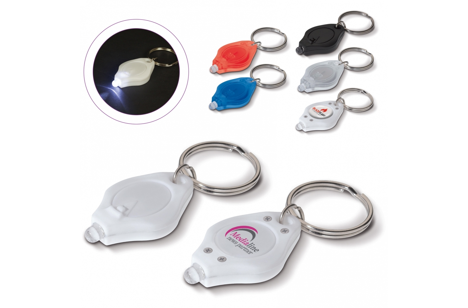 Mini Plastic Keyring Light - Kempsford