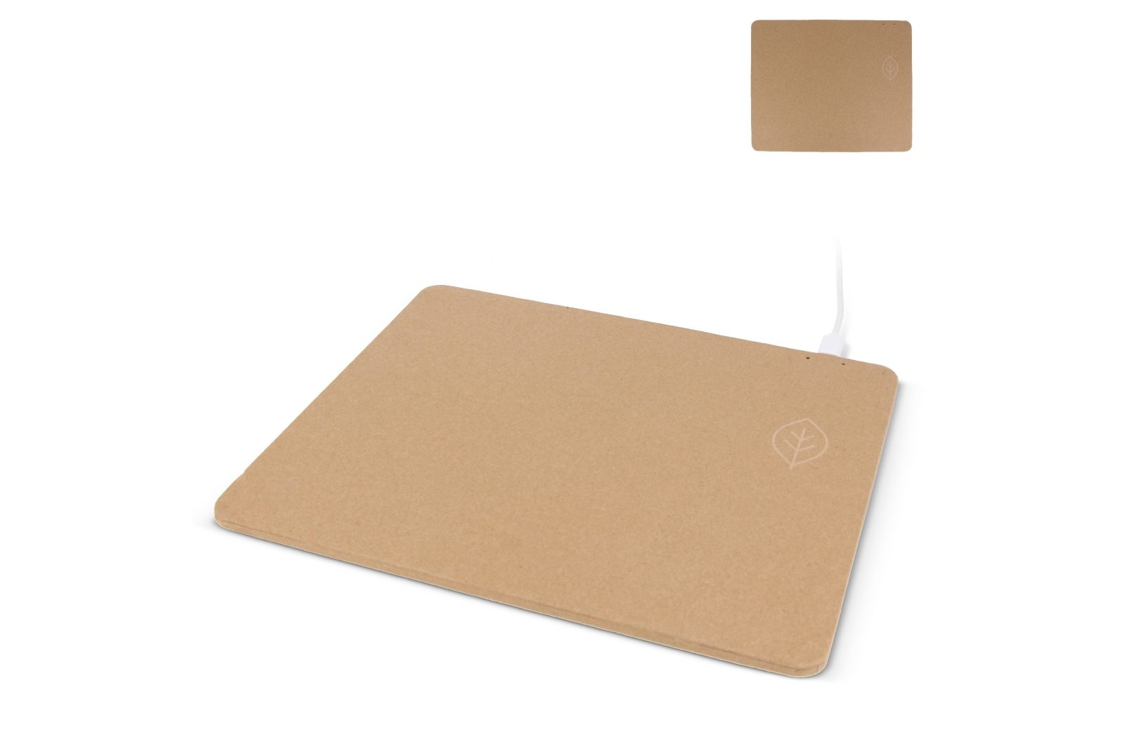 A mousepad made from recycled paper that comes with a wireless charger - Malmesbury
