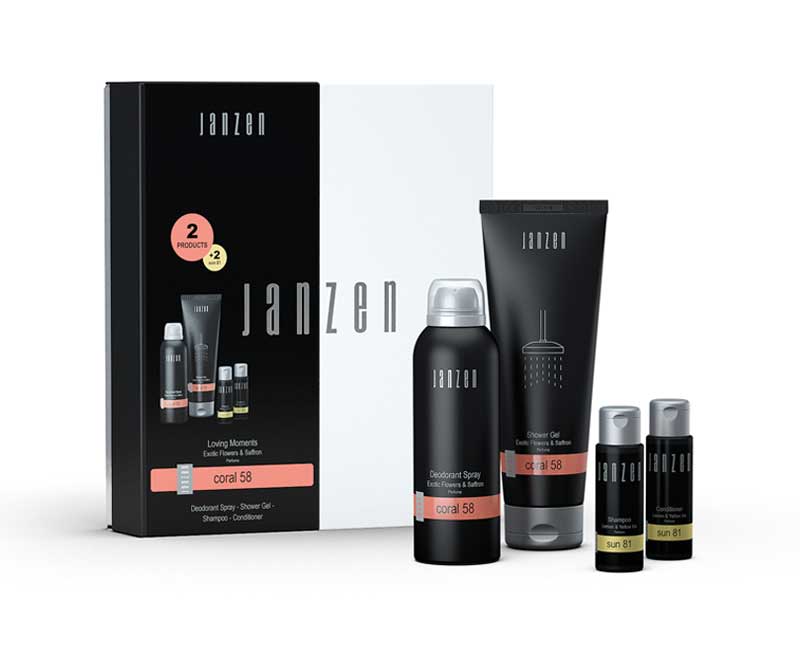 Good feeling" gift set for men - Coral