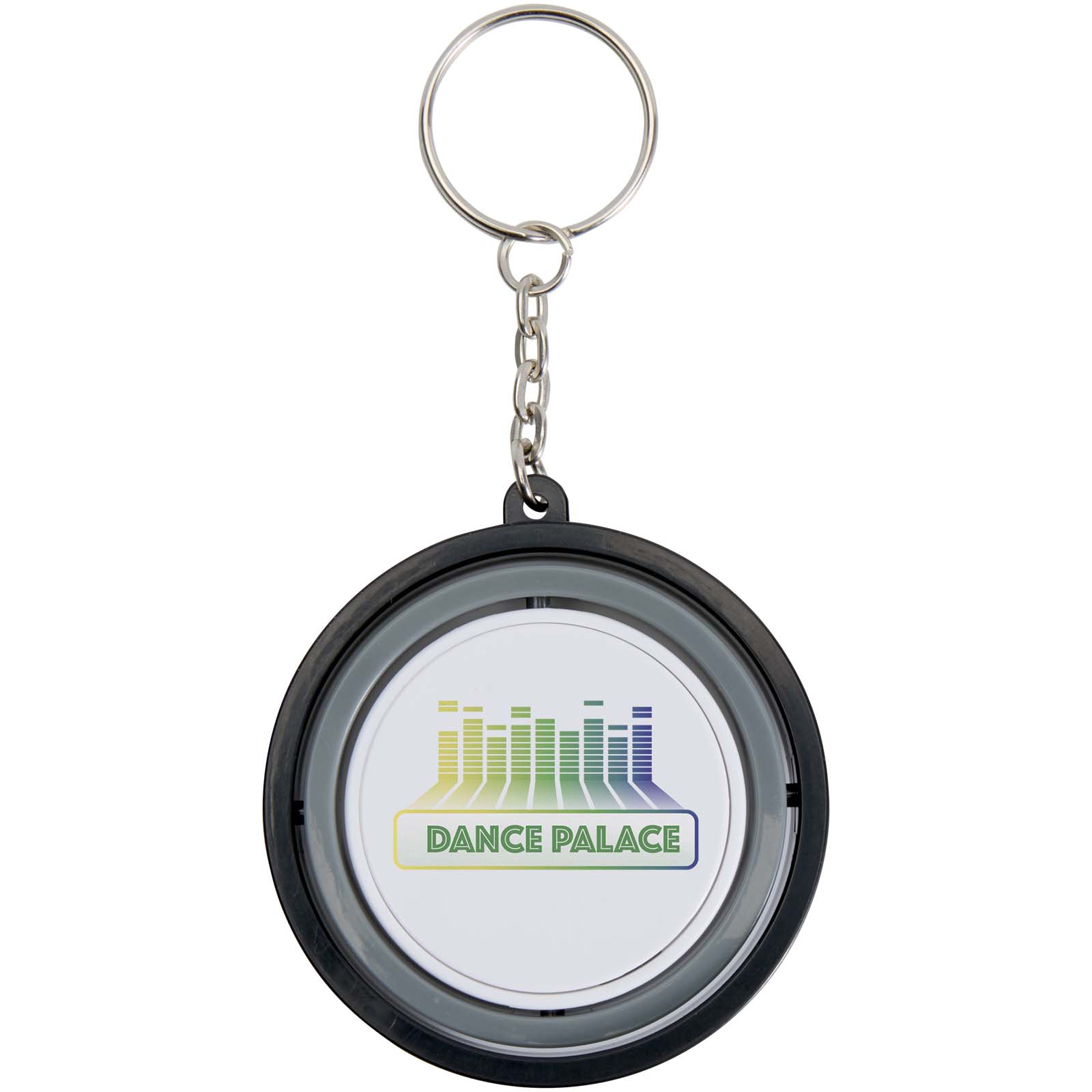Spinx keychain made from recycled plastic with gyroscope toy