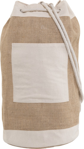 Jute Duffel Bag with Front Pocket - Hindhead