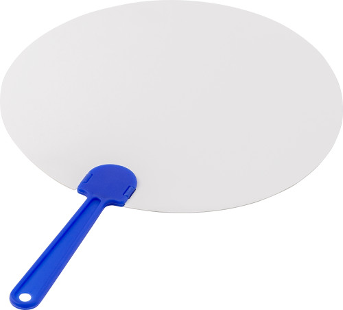 Hand fan with a plastic handle made of paper - Huyton