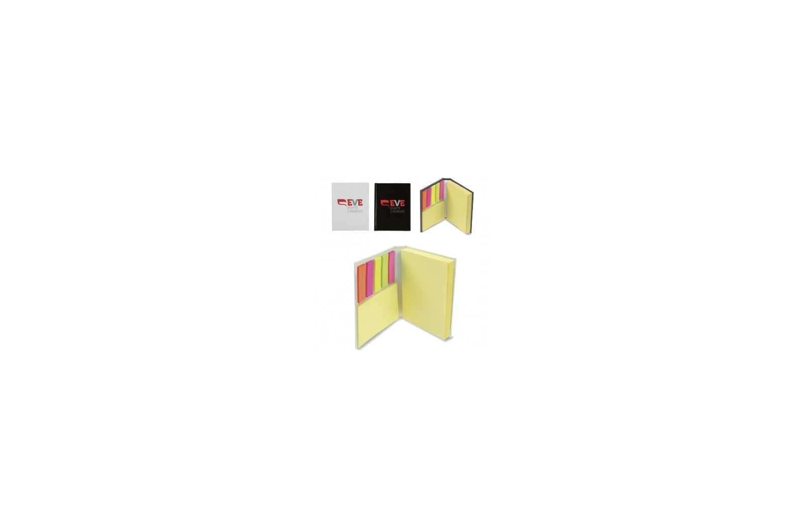 Dual-Sided Large Print Area Notebook with Sticky Notes and Page Markers - Halton
