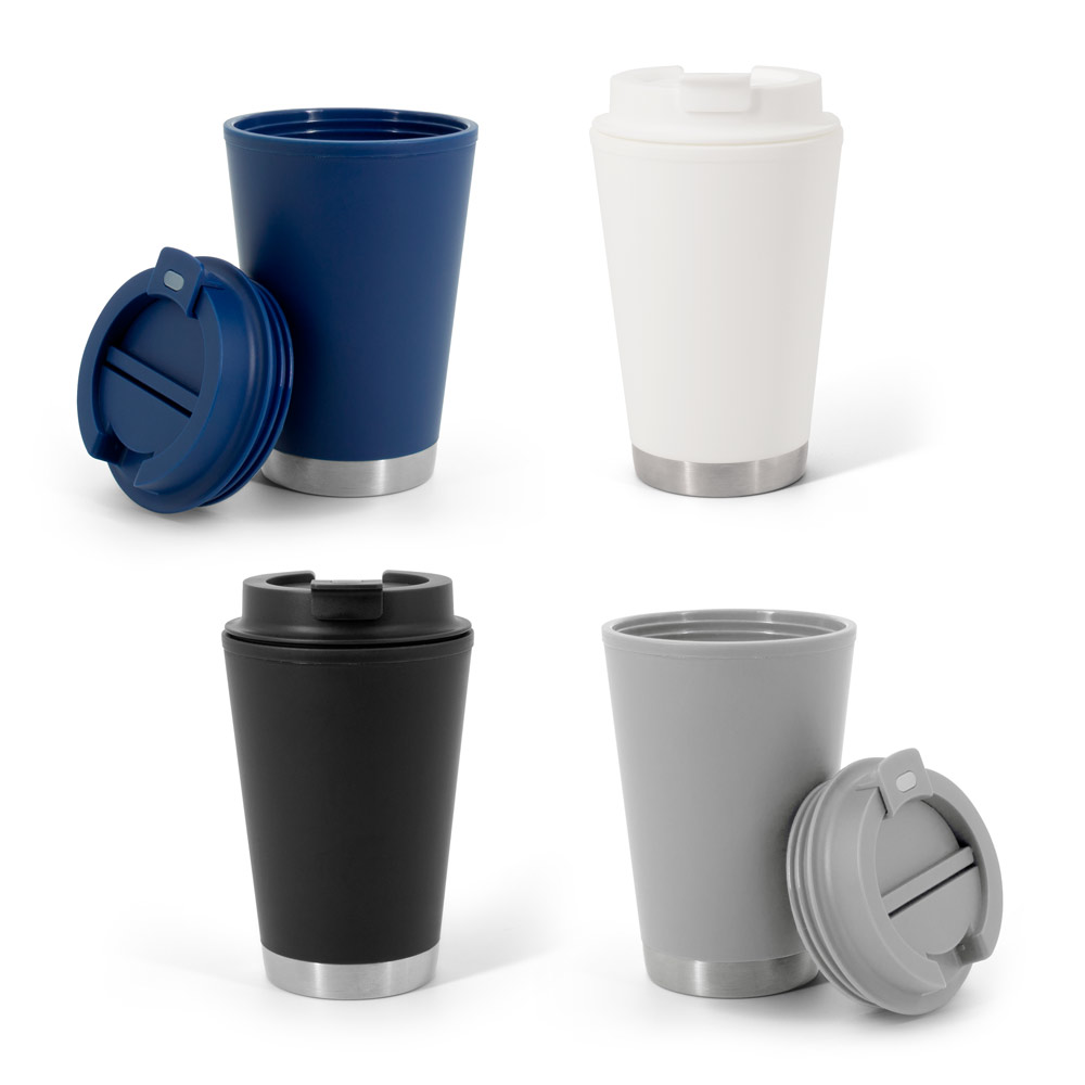 FIGLIOLI. Double-walled, leak-proof PP travel mug