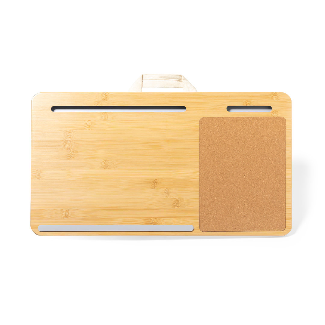 Sustainable Bamboo and Cork Organizer Mat with Integrated Mouse Pad - Darwen