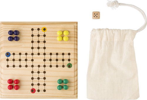 Wooden Ludo Board Game Set - Fowey