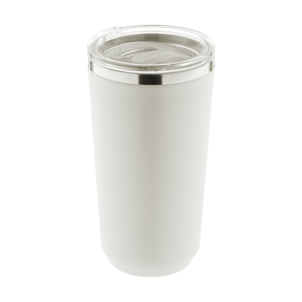 Lungogo PP covered stainless steel thermo cup with lid, 500 ml, with logo printed with logo