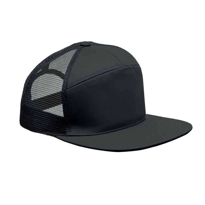 7 panels flat visor cap