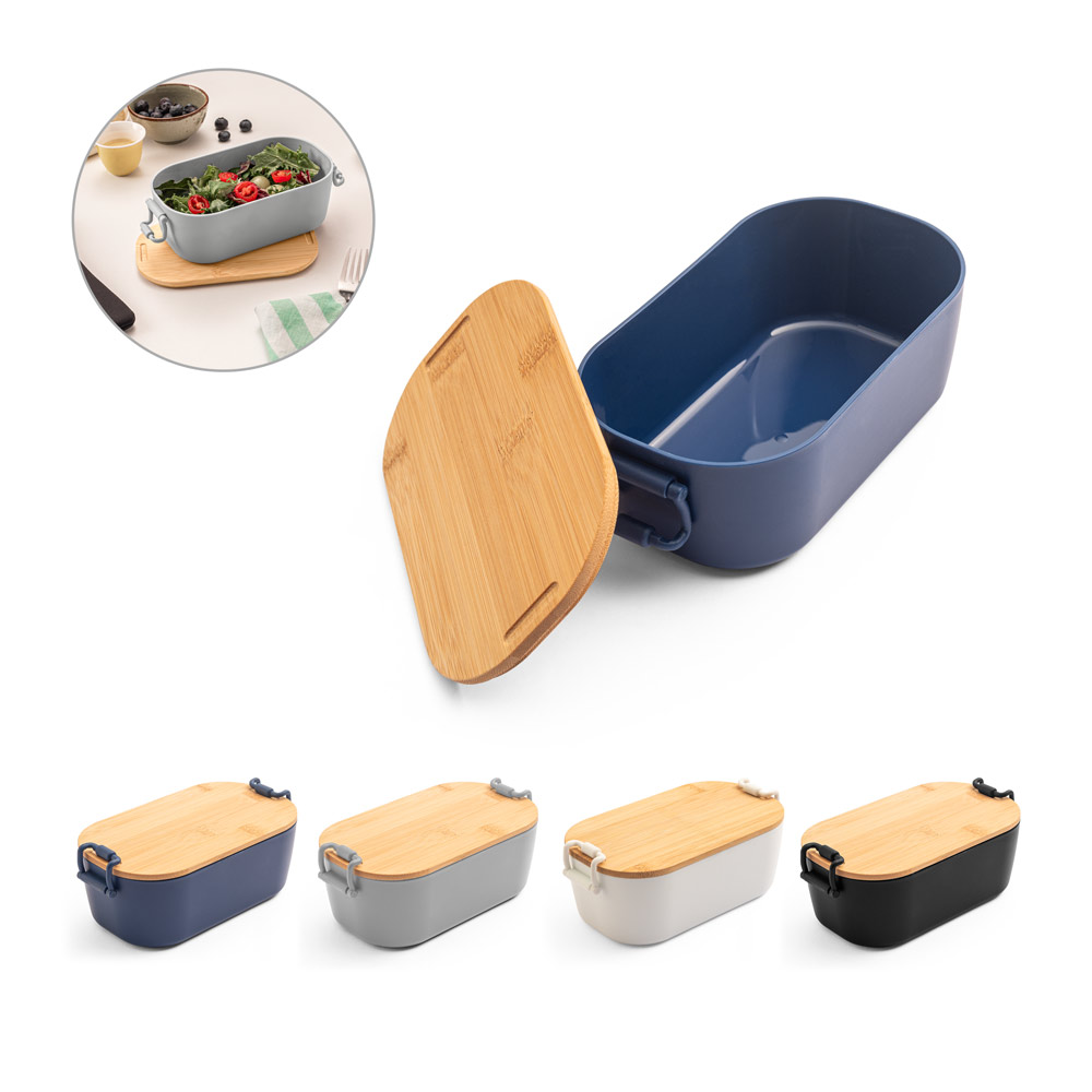 MAHLEB. Airtight PP container with bamboo lid