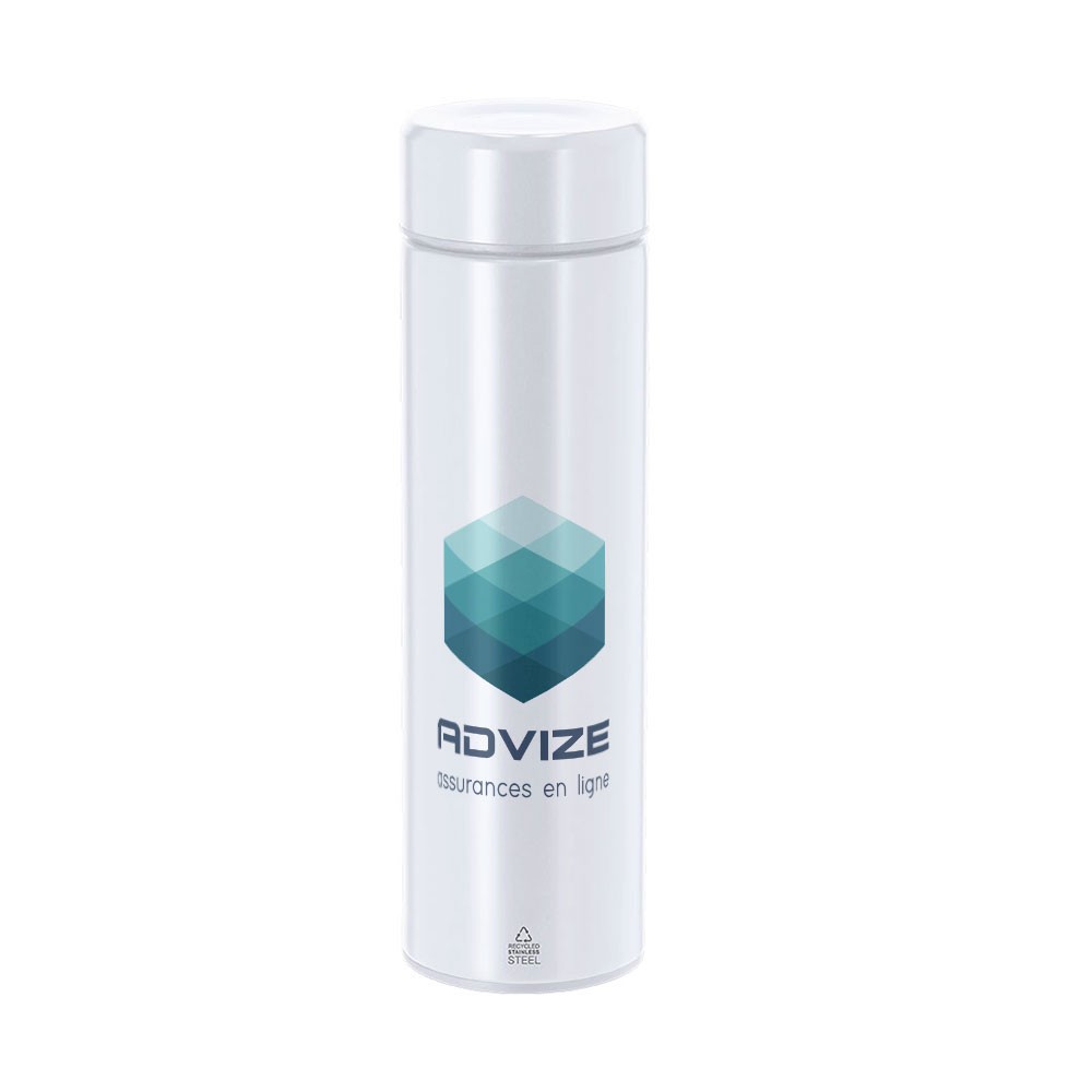 EcoTherm Recycled Stainless Steel Flask - Shard End