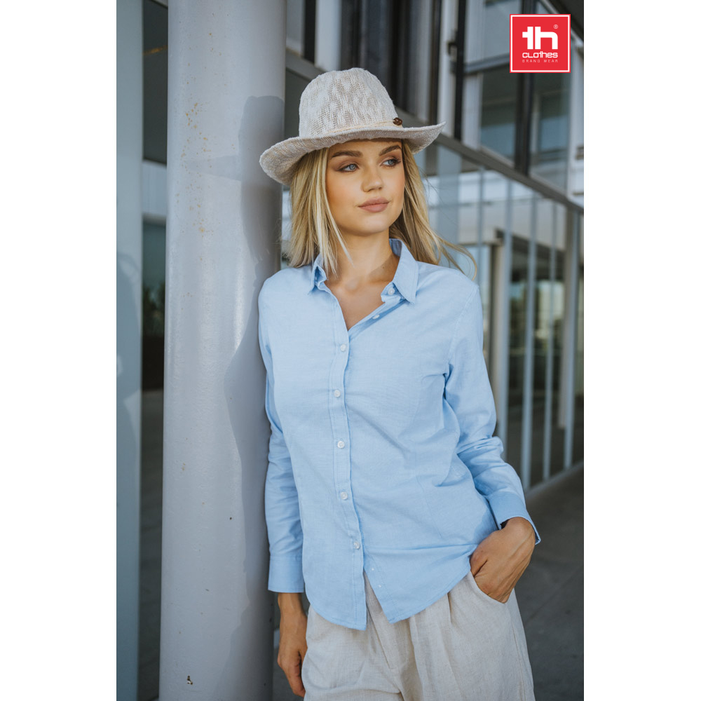 Classic Cotton Blend Oxford Shirt for Women - Broughton - Kirby Wiske