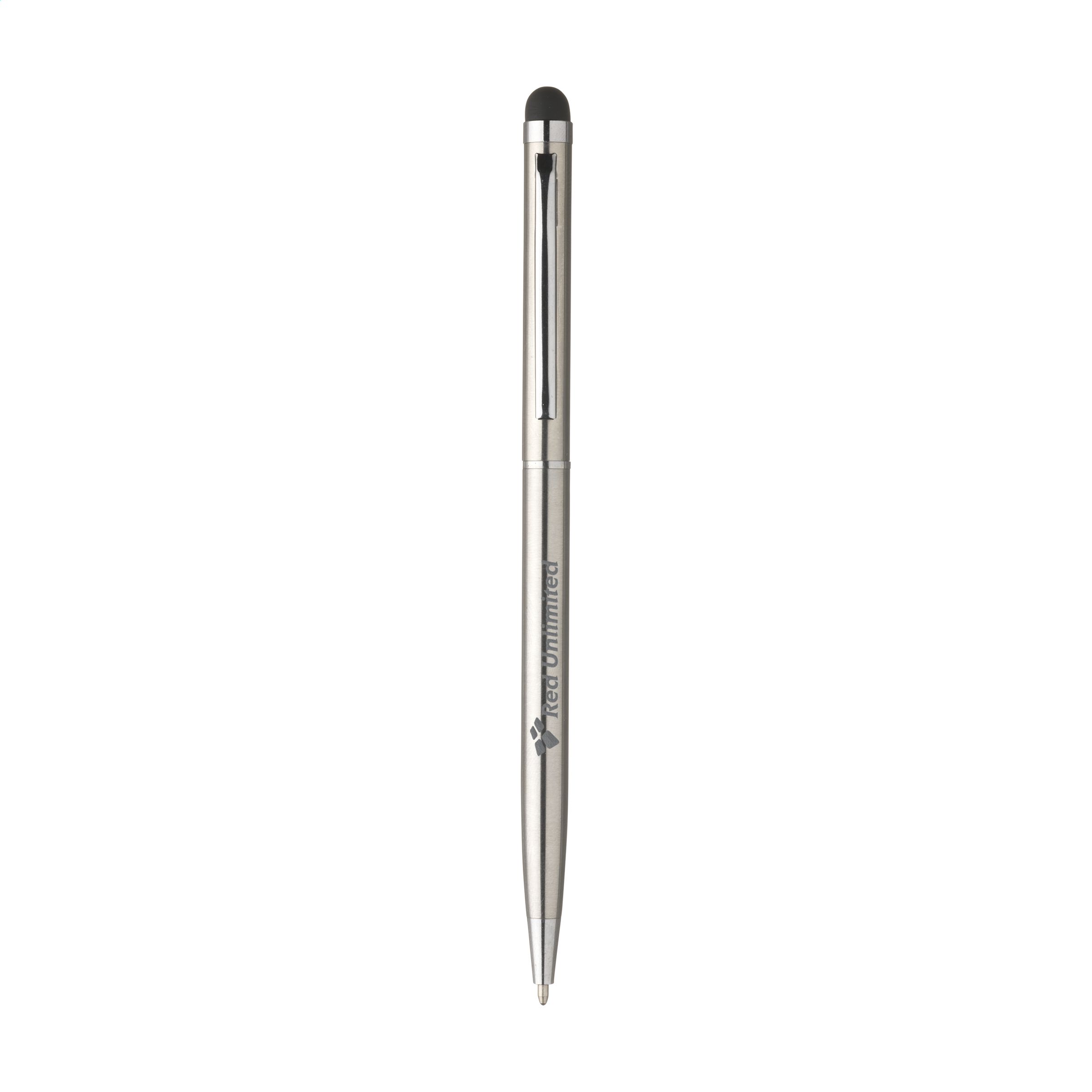 Elegant Blue Stainless Steel Ballpoint Pen - Alveston - Rottingdean