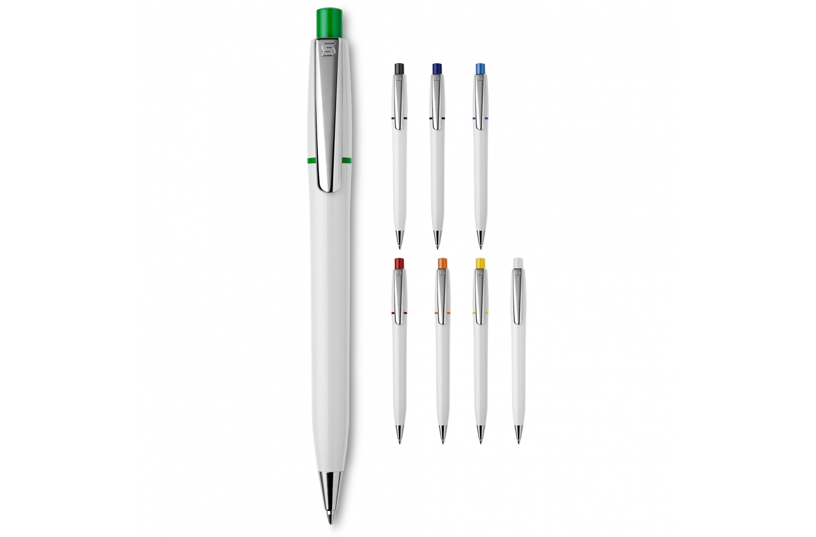 Elegant Chrome Ballpoint Pen - Ledston Luck - Plymouth