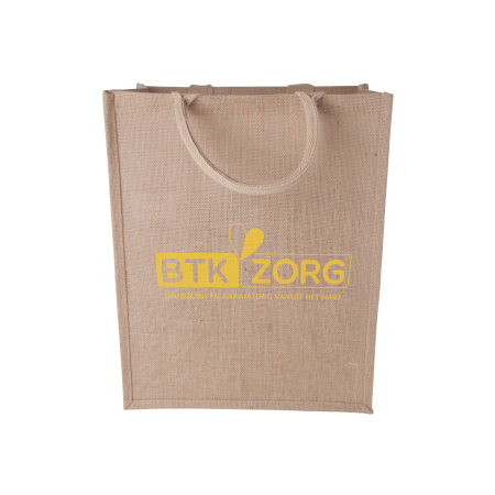 Standing Jute Bag weighing 240 gr/m2, with the dimensions of 340 x 430 x 200 mm - Maghull