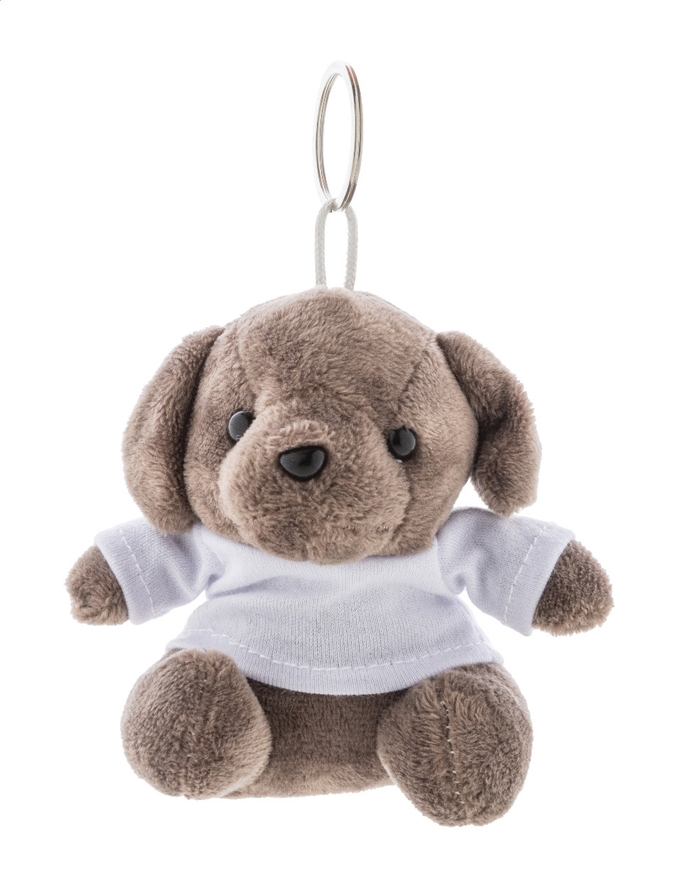 Fluffy Canine Companion Keychain - Rustington