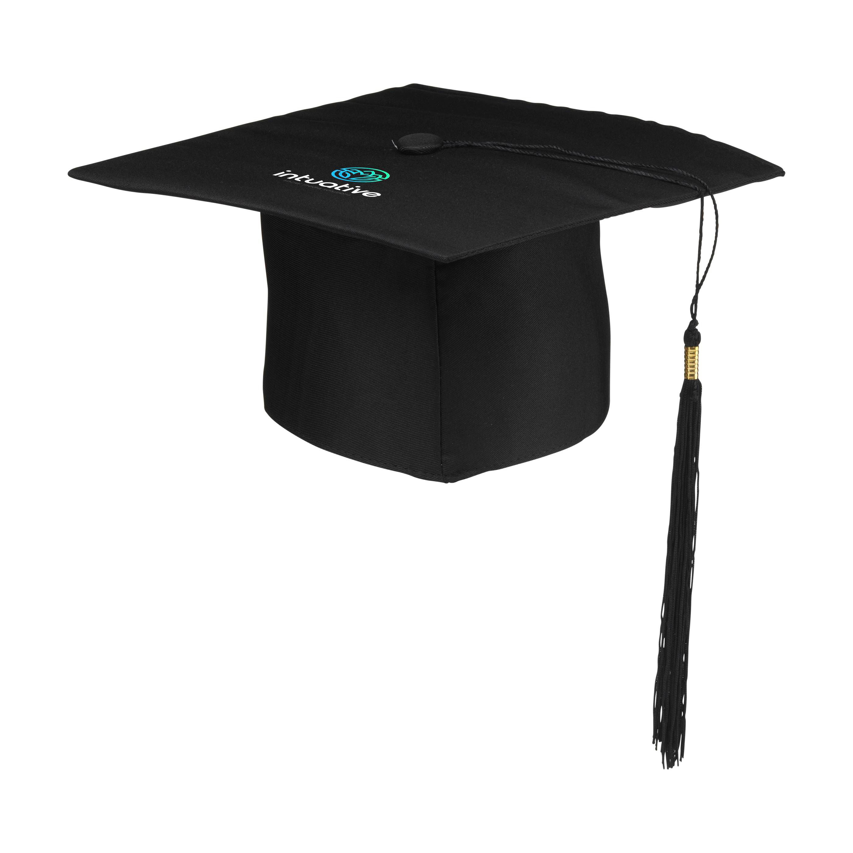 Graduate Absolventenhut mit Quaste und Logo