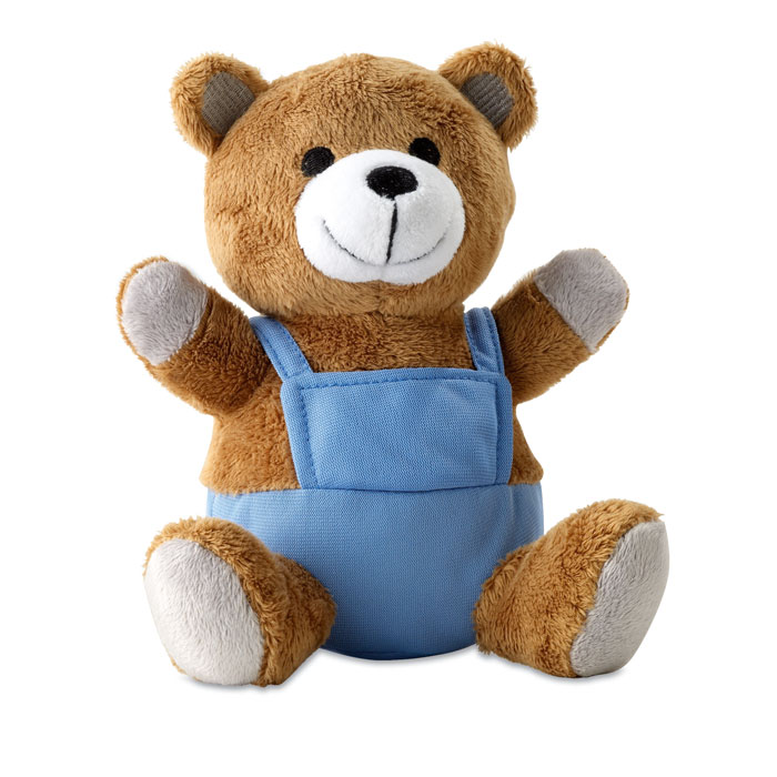 Teddybär mit bunter Werbekleidung - Reichenbach im Vogtland