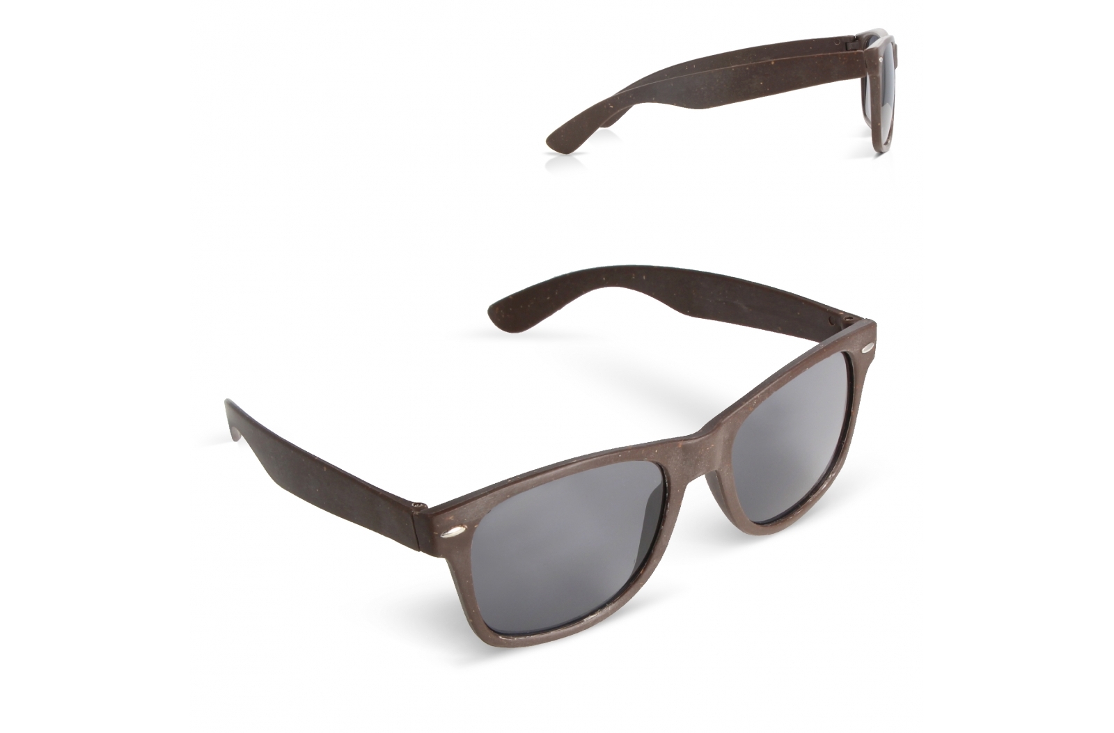 Justin Coffee Fiber UV400 Sunglasses - Little Crosby