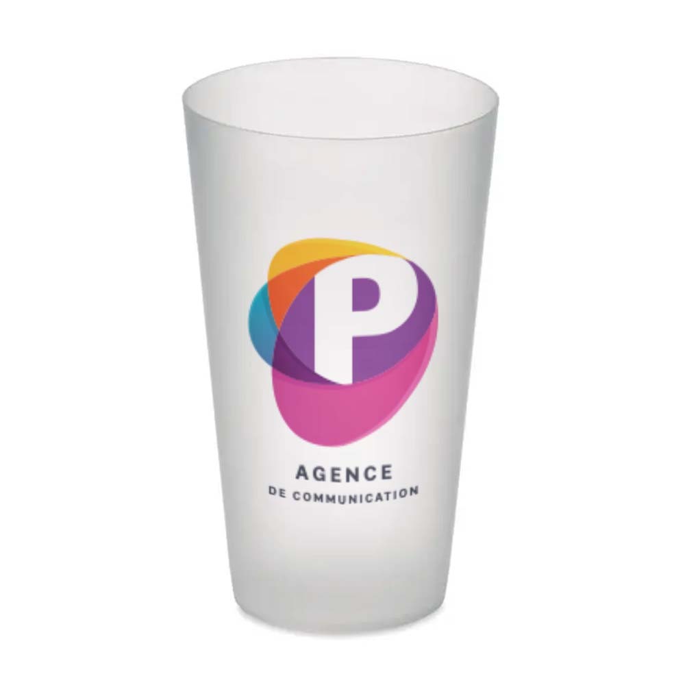 Reusable Frosted Finish Festival Cup 500ml - Houghton-le-Spring