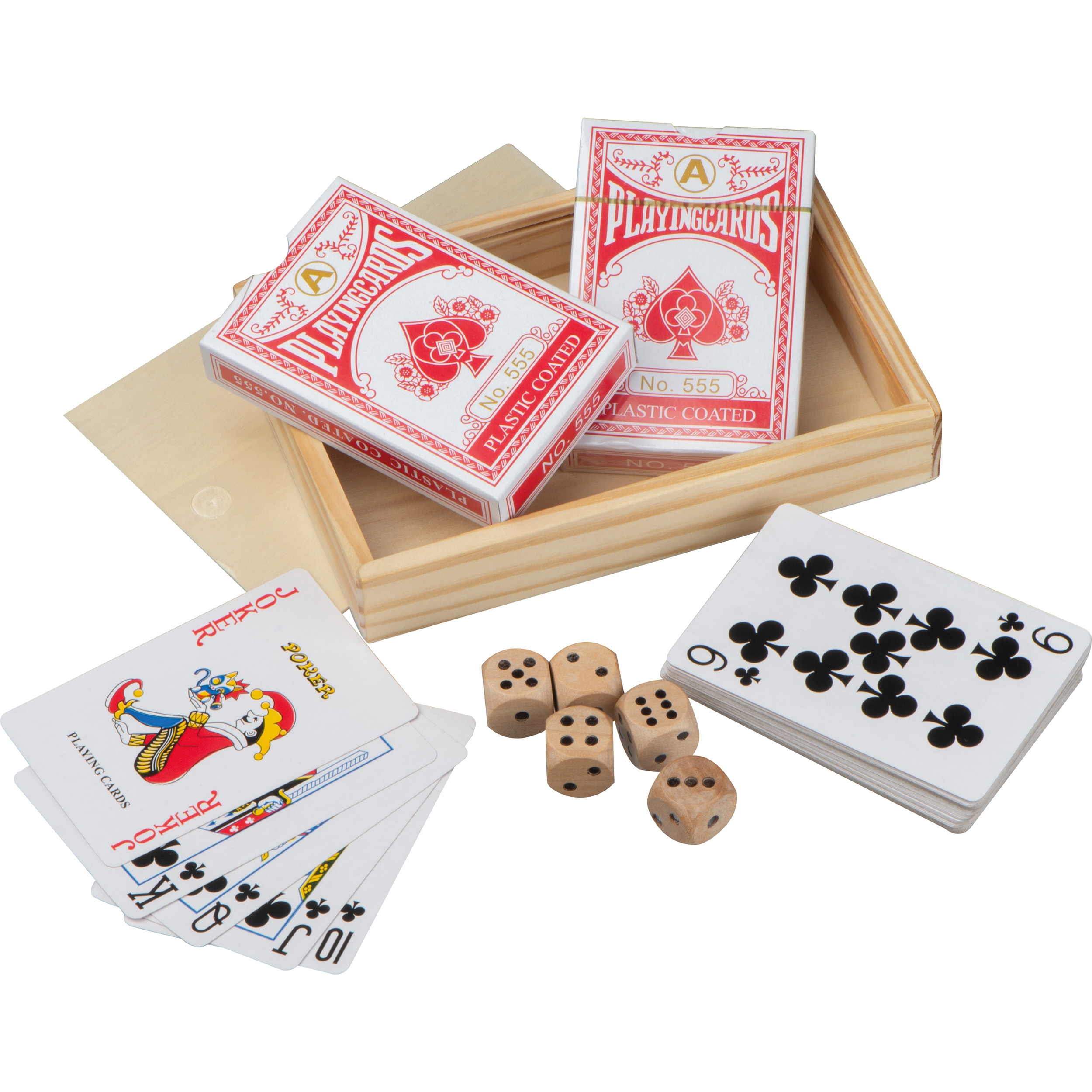 Deluxe Poker Card and Dice Set - Denton