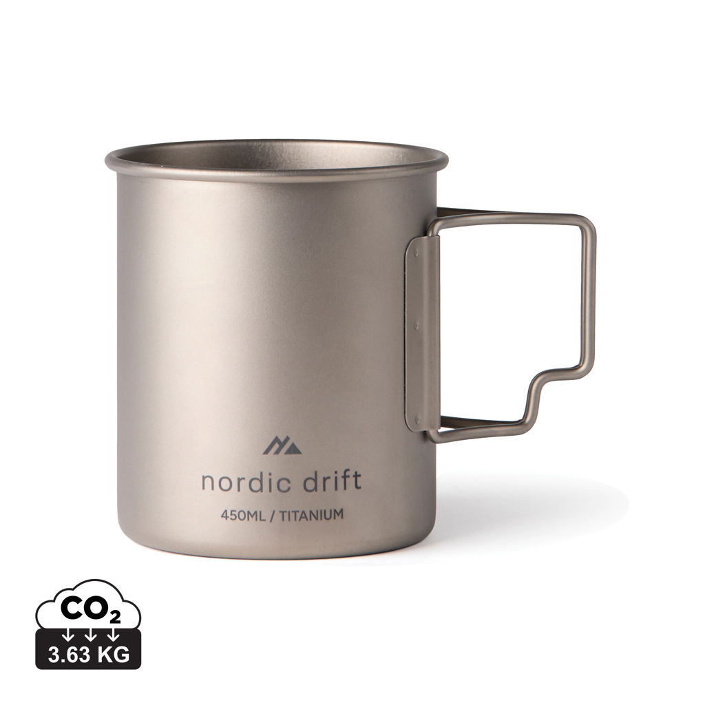 Nordic Wanderer Titanium Mug - Eton printed with logo