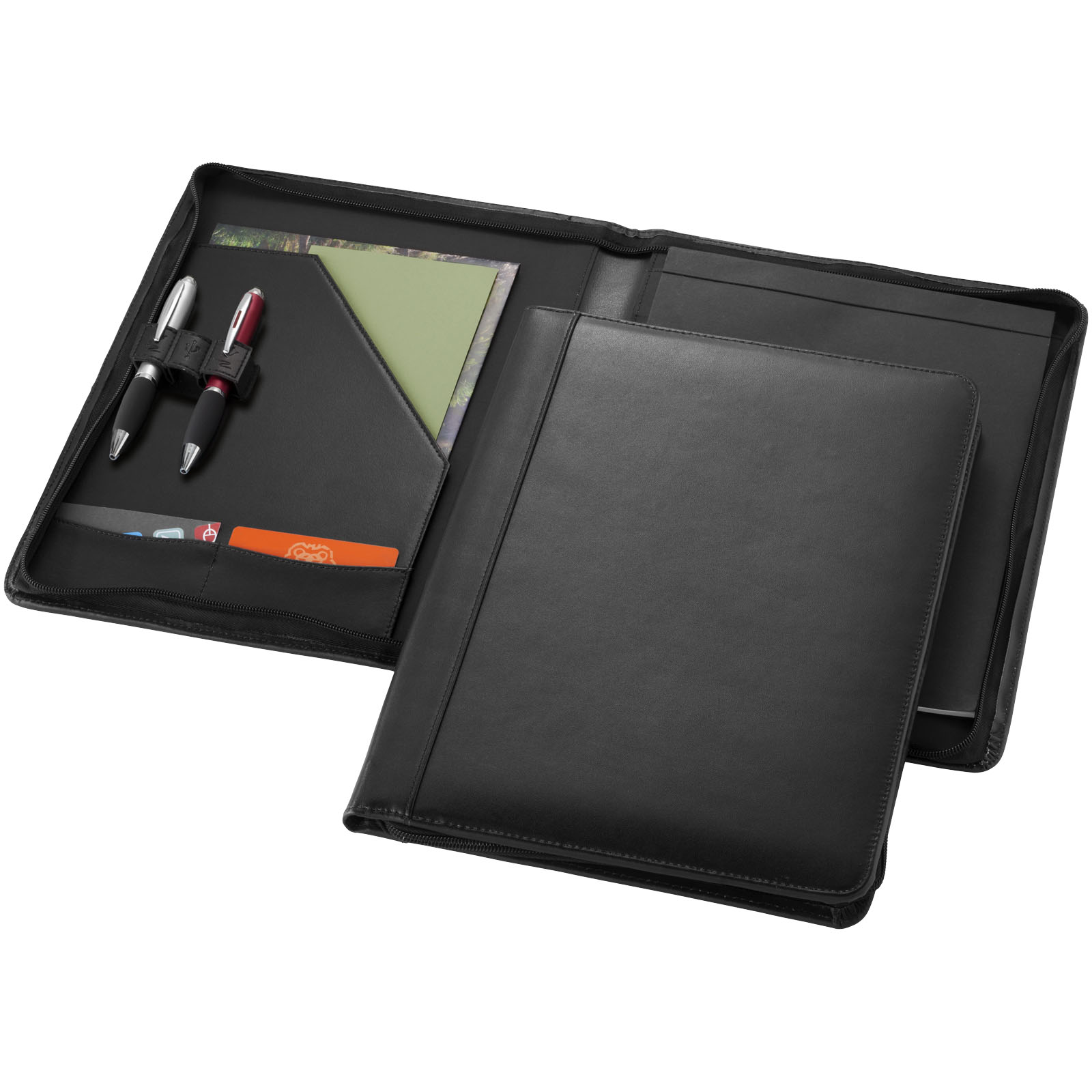 Zippered Notepad Portfolio with Pen Loop - Belgrave