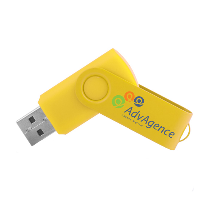 16GB USB Flash Drive with Twist Mechanism - Harlow/Sawbridgeworth