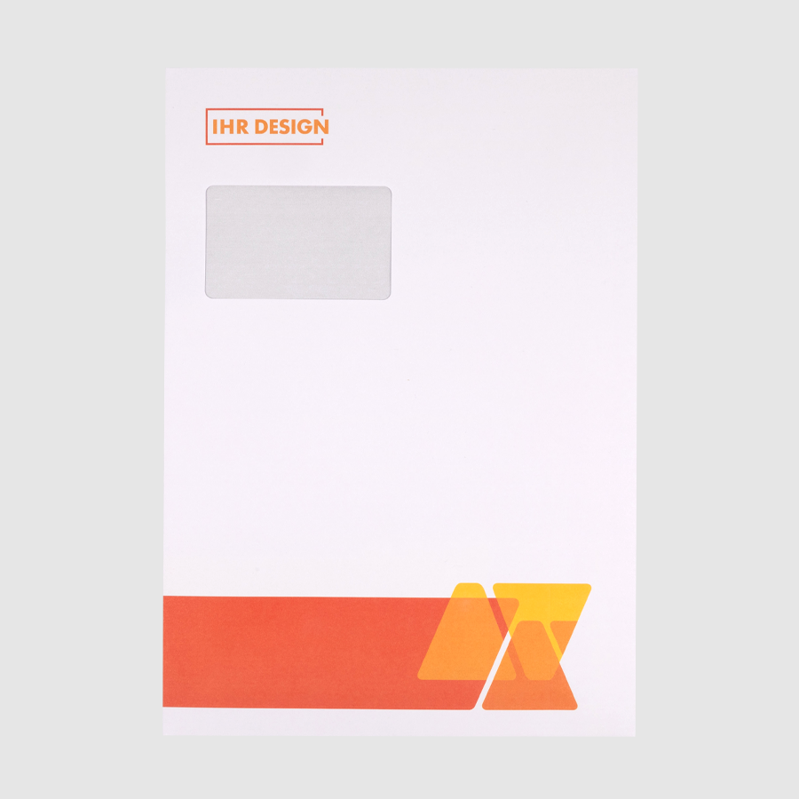 Elegant White Window Envelope - Wombourne