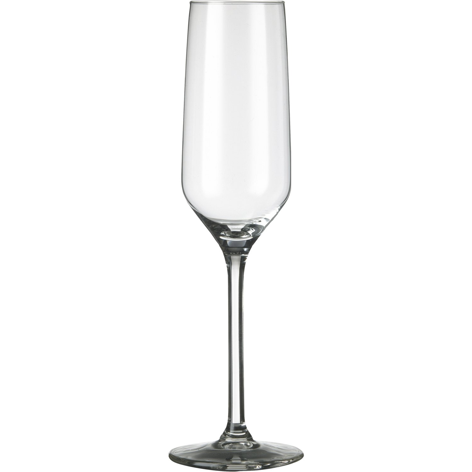 Royal Leerdam Carré 22 cl champagne flute with logo, set of 6