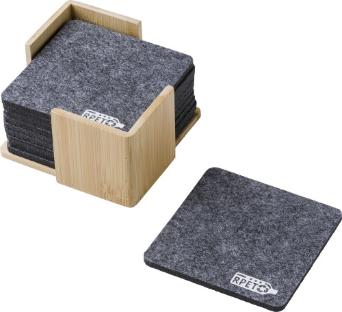 Lawrence RPET felt coaster set - Tonbridge