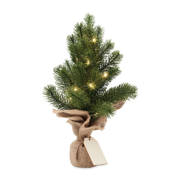 Mini Artificial Christmas Tree with LED Lights - Leyland