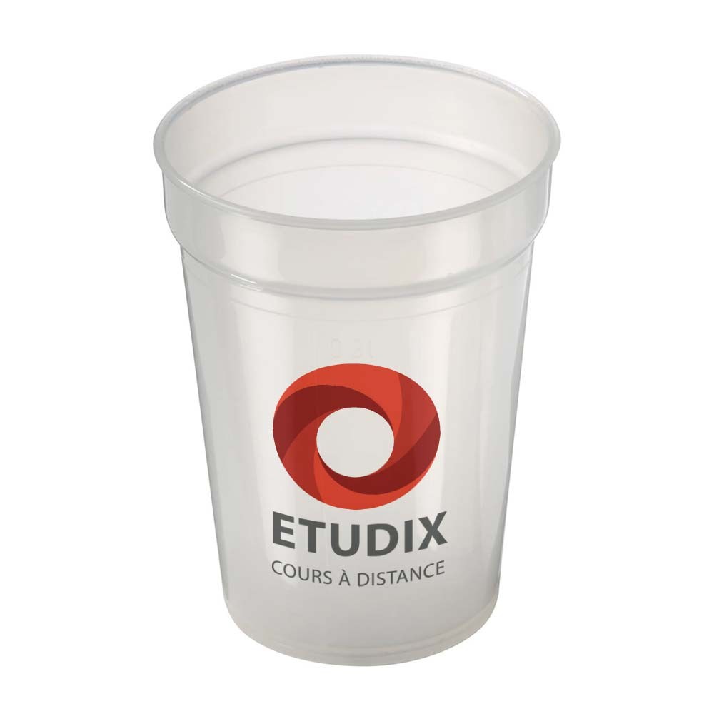 Transparent Plastic Stackable Cup 300ml - Fishbourne