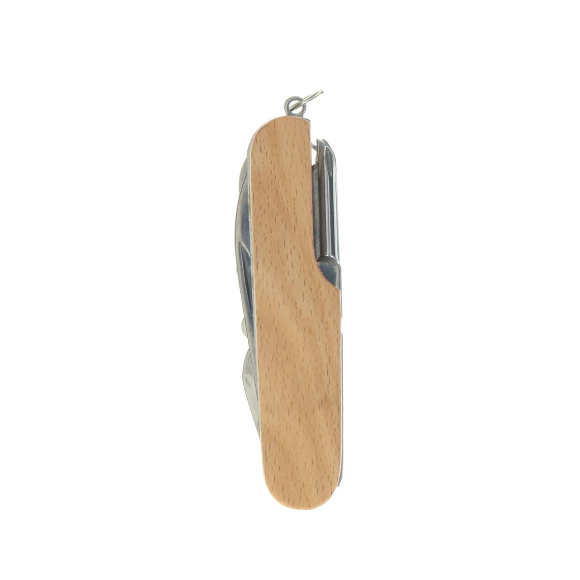 Edelstahl Taschenmesser mit Griff aus Buchenholz - Strobl