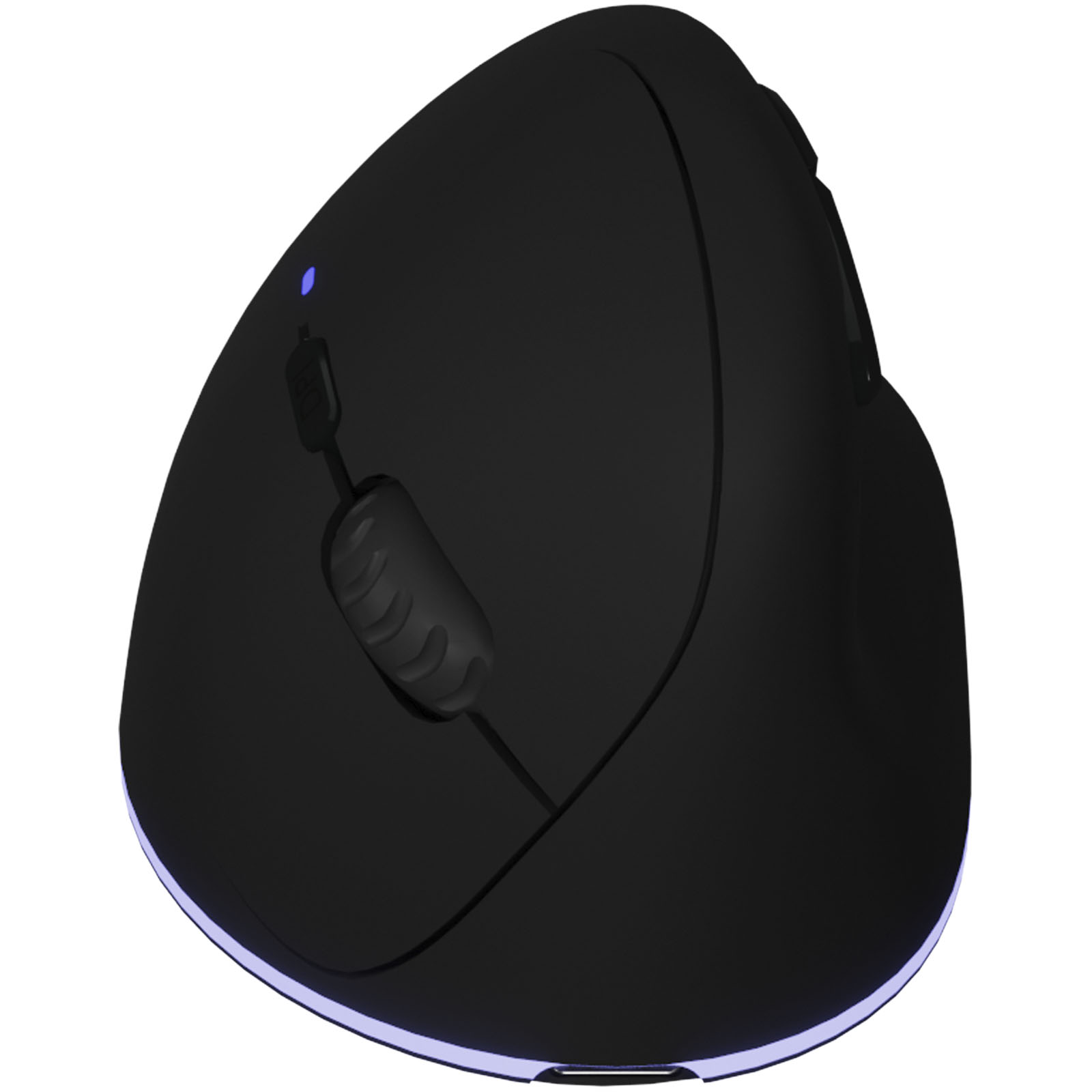 Ergonomic Rechargeable Wireless Mouse with Light-up Logo - Mansfield